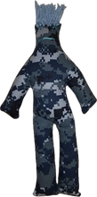 Load image into Gallery viewer, Dammit! Male Mr. Air Force Camouflage Camo Blue Frustration Stress Dolls Beat Them Silly! W/ Poem