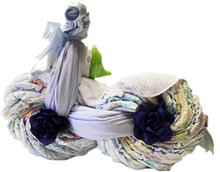 Load image into Gallery viewer, Diaper 3 Wheeler Motorcycle with Stuffed Animal