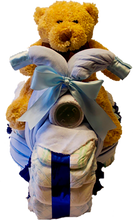 Load image into Gallery viewer, Diaper 3 Wheeler Motorcycle with Stuffed Animal
