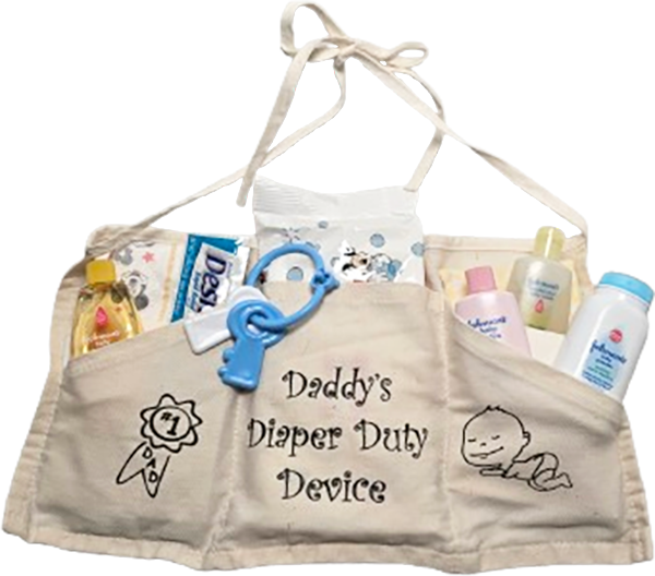 Daddy's Diaper Duty Device Filled Apron – Crafting By Love