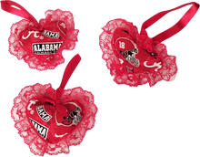 Load image into Gallery viewer, Heart of Alabama College Football Crimson Tide Heart Ornaments or Hangers