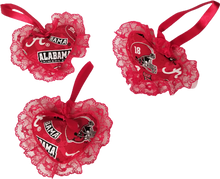 Load image into Gallery viewer, Heart of Alabama College Football Crimson Tide Heart Ornaments or Hangers