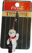 Load image into Gallery viewer, Vintage NEW Coco-Cola Coke Time Tree Collection Polar Bear with Coke Ornament 1998
