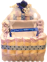 Load image into Gallery viewer, Diaper Baby Stroller With Pillow and Stuffed Animal Plus Baby Goodies Inside and Out!