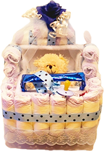 Load image into Gallery viewer, Diaper Baby Stroller With Pillow and Stuffed Animal Plus Baby Goodies Inside and Out!
