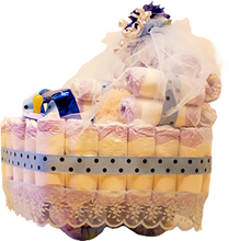 Load image into Gallery viewer, Diaper Baby Stroller With Pillow and Stuffed Animal Plus Baby Goodies Inside and Out!
