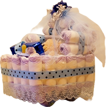Load image into Gallery viewer, Diaper Baby Stroller With Pillow and Stuffed Animal Plus Baby Goodies Inside and Out!