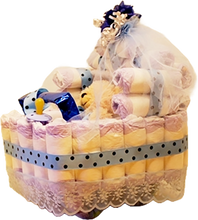 Load image into Gallery viewer, Diaper Baby Stroller With Pillow and Stuffed Animal Plus Baby Goodies Inside and Out!