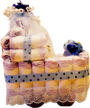 Load image into Gallery viewer, Diaper Baby Stroller With Pillow and Stuffed Animal Plus Baby Goodies Inside and Out!