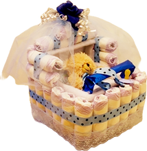 Load image into Gallery viewer, Diaper Baby Stroller With Pillow and Stuffed Animal Plus Baby Goodies Inside and Out!