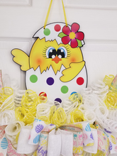 Load image into Gallery viewer, Beautiful Easter Chic In Egg Bright Colorful Handcrafted Wreath