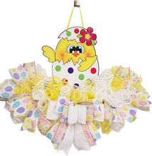 Load image into Gallery viewer, Beautiful Easter Chic In Egg Bright Colorful Handcrafted Wreath