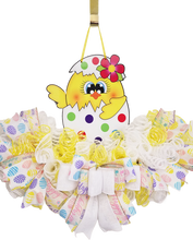 Load image into Gallery viewer, Beautiful Easter Chic In Egg Bright Colorful Handcrafted Wreath