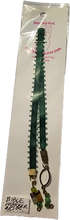 Load image into Gallery viewer, Beautiful Green Ribbon Bible Book Marker with Beaded Charms on Both Ends