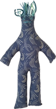 Load image into Gallery viewer, Dammit! Male Whimsical Blue Frustration Stress Dolls Beat Them Silly! W/ Poem