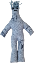Load image into Gallery viewer, Dammit! Male Mr. John Deere Blue Frustration Stress Dolls Beat Them Silly! W/ Poem