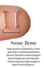 Load image into Gallery viewer, Nose Bones Studs Body Jewelry - Pink #6