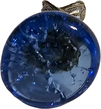 Load image into Gallery viewer, Pewter Hound Dog Miniature Collectible Figurine on Blue Marble Base