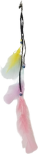Load image into Gallery viewer, Yellow, Pink, Blue Feathers 1980's Style Hair Clip with gator clip or claw