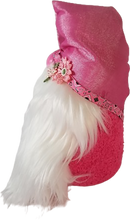 Load image into Gallery viewer, Pink Satin Spring Gnome with Pink Spring Flowers
