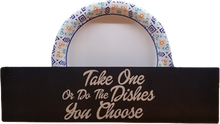 Load image into Gallery viewer, Paper Plate, Cup, & Silverware Decorative Kitchen Countertop Organizer