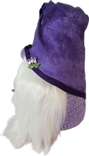 Load image into Gallery viewer, Purple Spring Gnome with Purple Rose's Spring Flowers