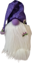 Load image into Gallery viewer, Purple Spring Gnome with Purple Rose's Spring Flowers