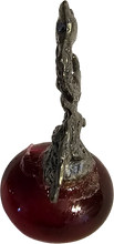 Load image into Gallery viewer, Pewter Red Dragon Miniature Collectible Figurine on Red Firey Marble Base