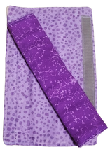 Load image into Gallery viewer, Purple and Lilac Customized Seatbelt Covers Neck Protection Set of 2
