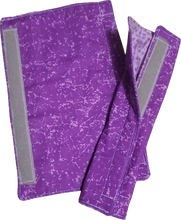 Load image into Gallery viewer, Purple and Lilac Customized Seatbelt Covers Neck Protection Set of 2