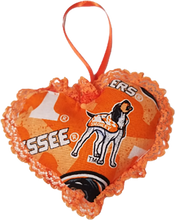 Load image into Gallery viewer, Heart of the Vols Old Smokey Tn Vols UT College Football Heart Ornaments