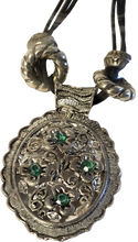 Load image into Gallery viewer, Beautiful Handcrafted Turquoise Filigree Triple Corded Necklace