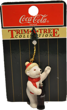 Load image into Gallery viewer, Vintage NEW Coco-Cola Coke Time Tree Collection Polar Bear with Coke Ornament 1998