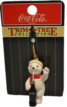 Load image into Gallery viewer, Vintage NEW Coco-Cola Coke Time Tree Collection Polar Bear with Coke Ornament 1998