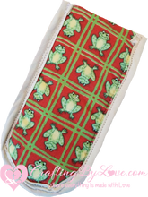 Load image into Gallery viewer, Cast Iron Pan Handle Covers, Skillet Socks, Hot Handle Pad Covers Frogs