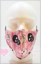 Load image into Gallery viewer, Pink Camo Skulls with Heart Eyes