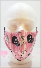 Load image into Gallery viewer, Pink Camo Skulls with Heart Eyes