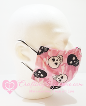 Load image into Gallery viewer, Pink Camo Skulls with Heart Eyes