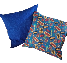 Load image into Gallery viewer, Superhero Super Hero Fight Themed Throw Pillows w/ Invisible Zippers