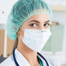 Load image into Gallery viewer, Sparkling Black Face Mask with fitted Nose Strip