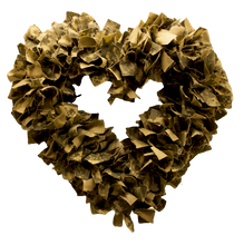 Load image into Gallery viewer, Beautiful Handcrafted ACU Digital Army Camouflage Camo Heart Rag Wreath Support