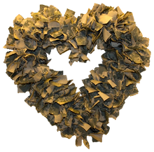 Load image into Gallery viewer, Beautiful Handcrafted ACU Digital Army Camouflage Camo Heart Rag Wreath Support