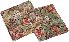 Load image into Gallery viewer, (2)  5" x 5" Handcrafted Antiqued Flowers Coasters Super Absorbent Coasters Set
