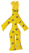 Load image into Gallery viewer, Dammit! Miss Honey Bee Yellow 12" Frustration Stress Dolls Beat Them Silly! W/ Poem