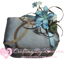 Load image into Gallery viewer, Blue Iris & Brown Swirl Wipes Box