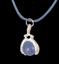 Load image into Gallery viewer, Blue Hands Holding the World Corded Necklace