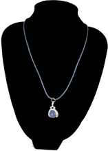 Load image into Gallery viewer, Blue Hands Holding the World Corded Necklace