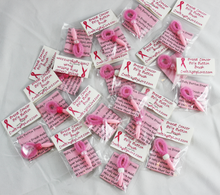 Load image into Gallery viewer, Breast Cancer Awareness Belly Button Brush with Poem Assorted Random Pinks Gag Gift Prank Joke