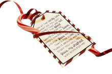 Load image into Gallery viewer, Religious Christmas Candy Cane Poem Gift Tag Stocking Stuffer w/ Candy Cane