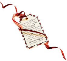 Load image into Gallery viewer, Religious Christmas Candy Cane Poem Gift Tag Stocking Stuffer w/ Candy Cane